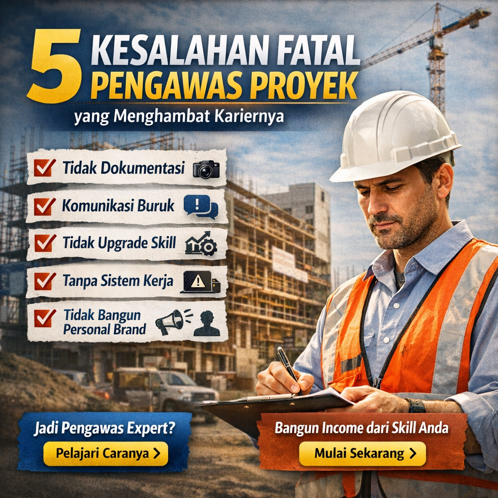 Kesalahan Fatal Pengawas Proyek yang Menghambat Kariernya