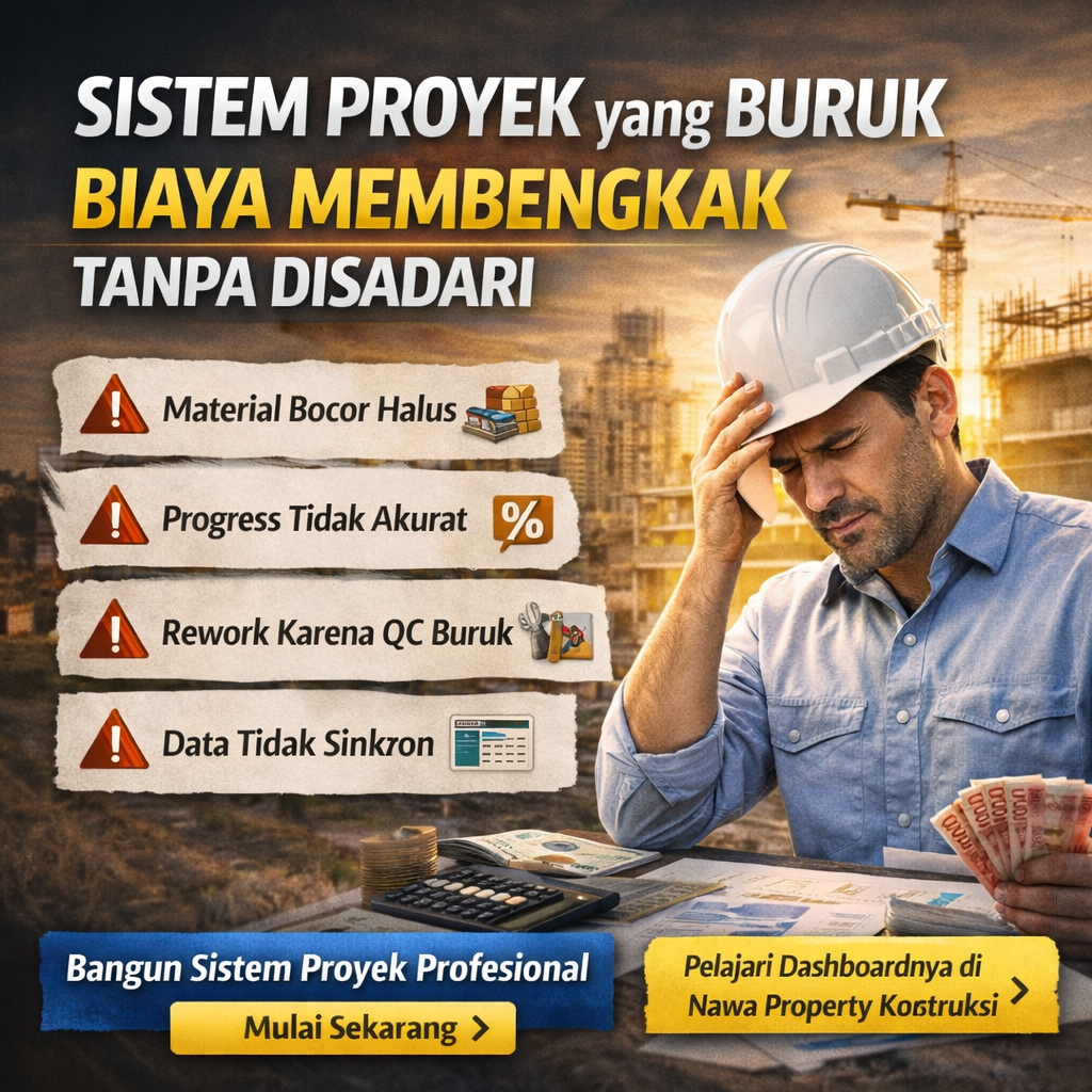 Sistem Proyek yang Buruk = Biaya Membengkak Tanpa Disadari