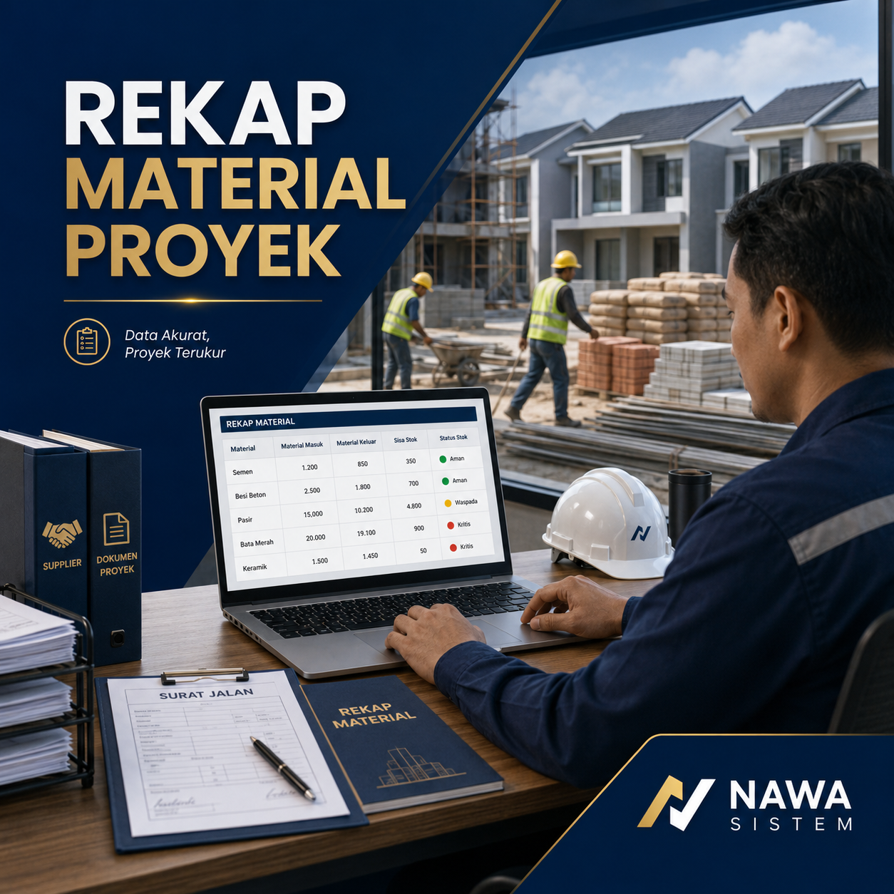 Cara Membuat Rekap Material Proyek agar Data Lebih Rapi