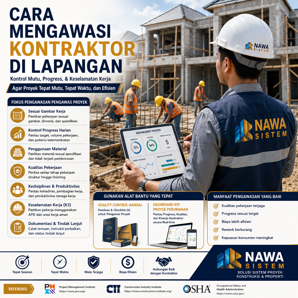 Cara Mengawasi Kontraktor di Lapangan agar Pekerjaan Sesuai Target