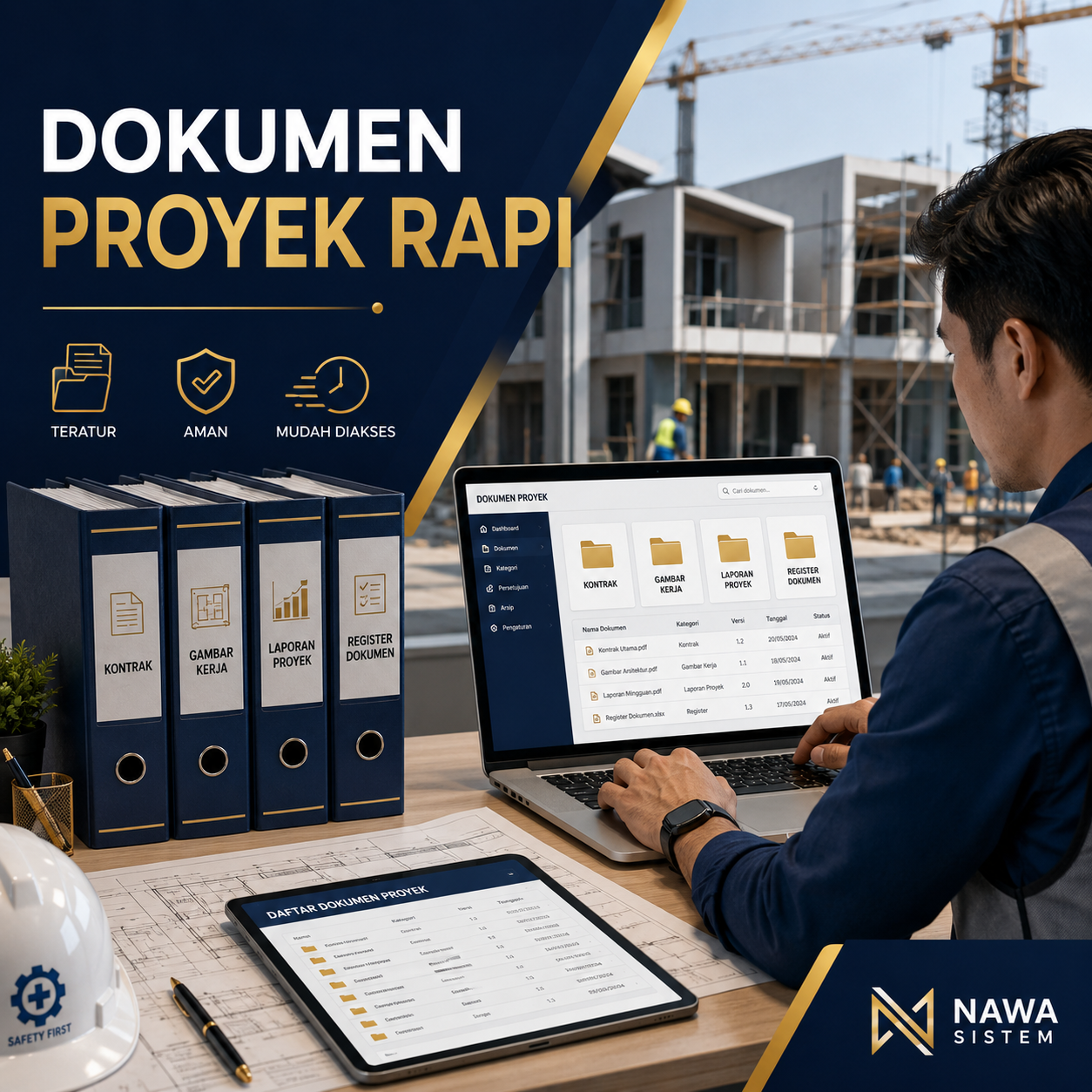 Cara Mengelola Dokumen Proyek Konstruksi agar Administrasi Lebih Rapi