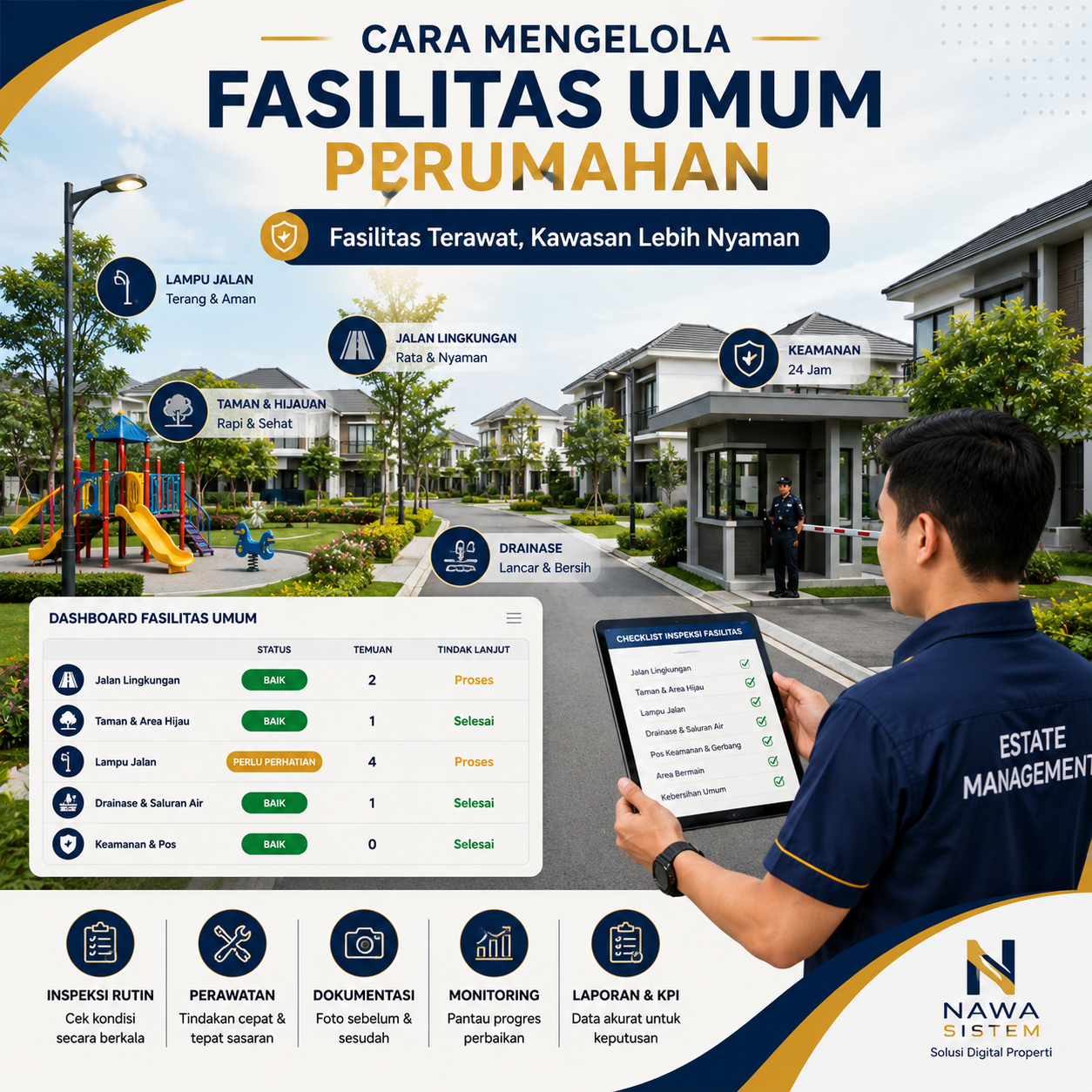 Cara Mengelola Fasilitas Umum Perumahan agar Kawasan Tetap Terawat