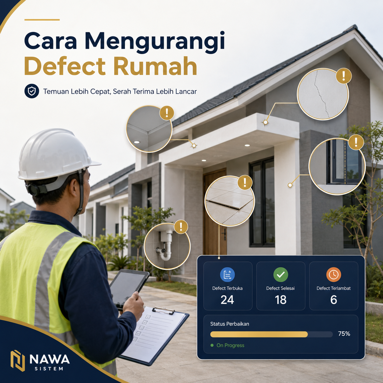 Cara Mengurangi Defect Rumah agar Serah Terima Lebih Lancar