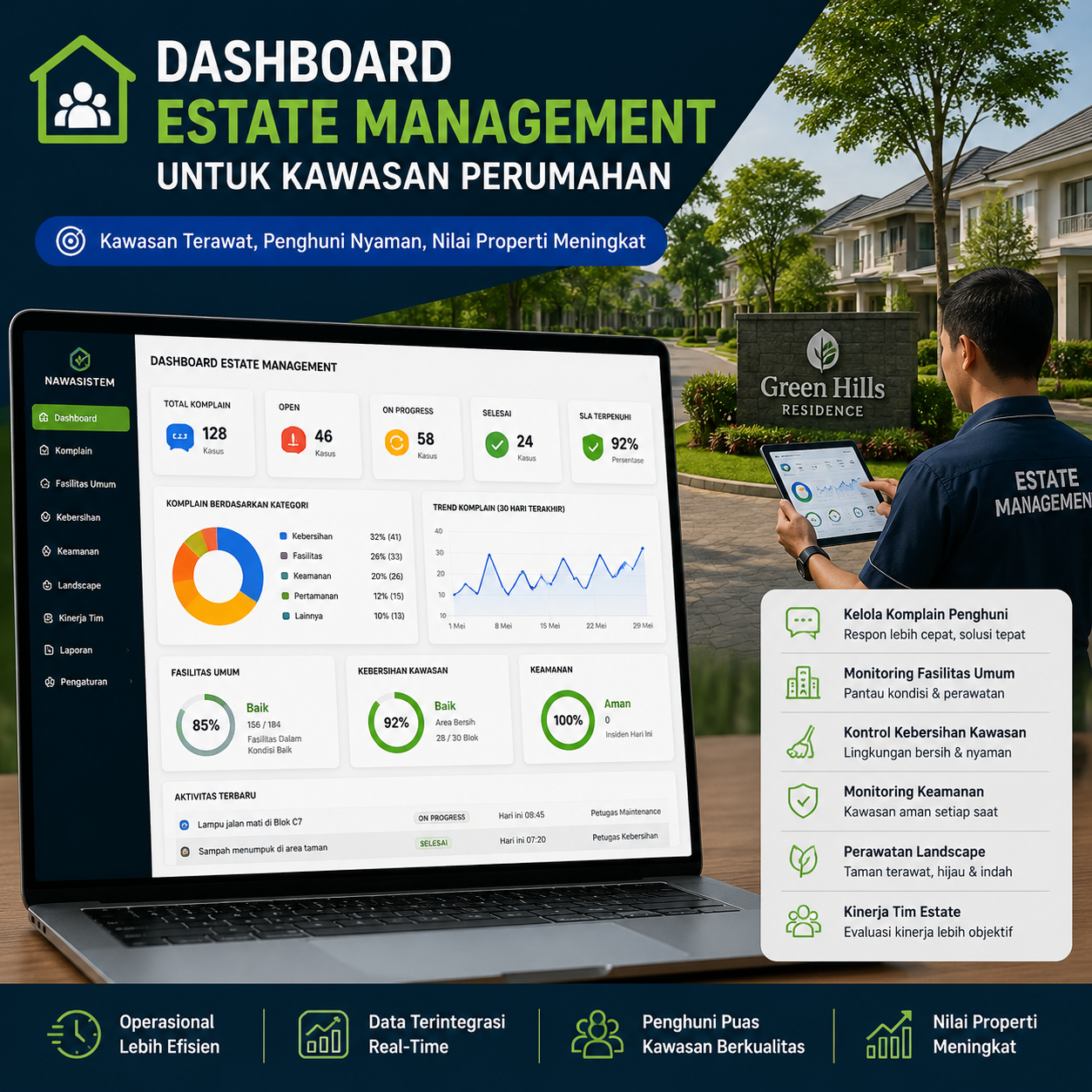 Dashboard Estate Management untuk Kawasan Perumahan