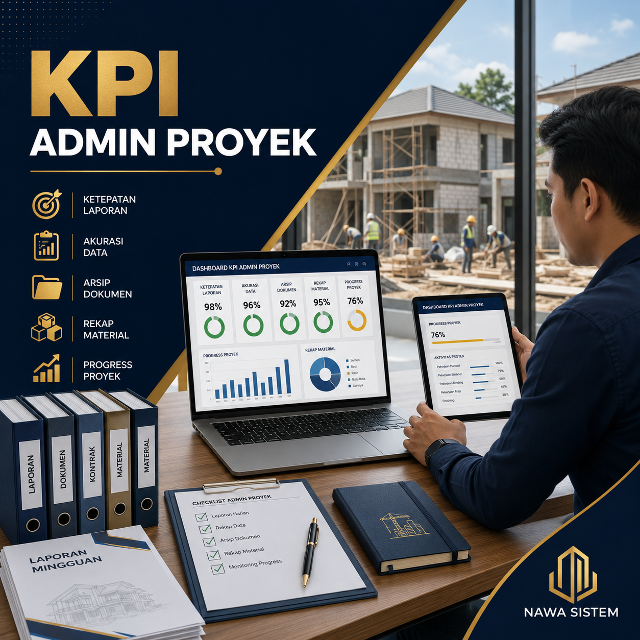 KPI Admin Proyek untuk Mengukur Kinerja Administrasi Proye
