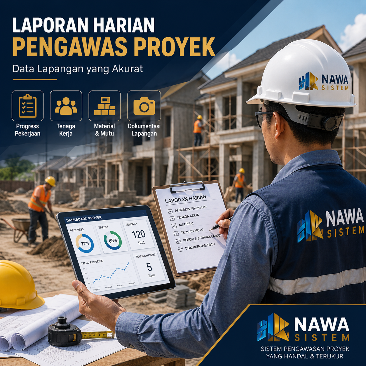 Laporan Harian Pengawas Proyek yang Efektif untuk Monitoring Lapangan
