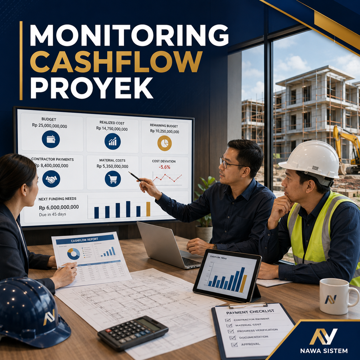 Monitoring Cashflow Proyek agar Biaya Lebih Terkendali