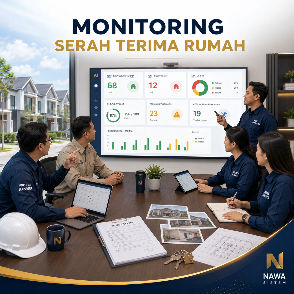 Monitoring Serah Terima Rumah agar Handover Lebih Terkontrol
