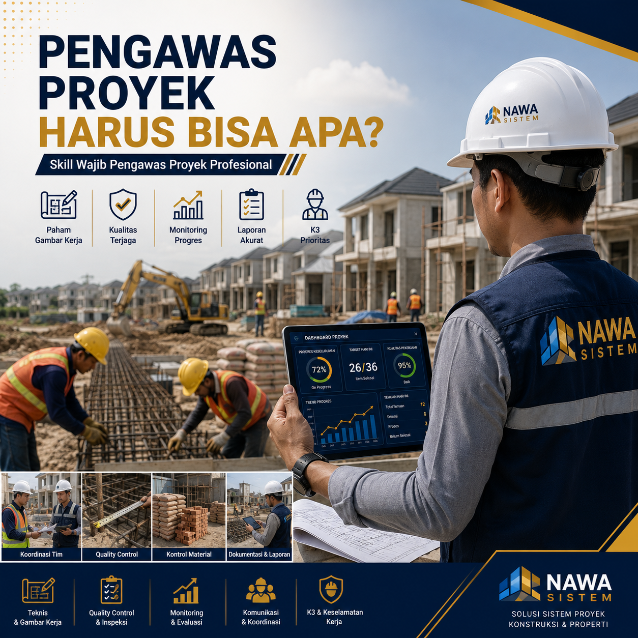 Pengawas Proyek Harus Bisa Apa? Ini Kemampuan yang Wajib Dimiliki