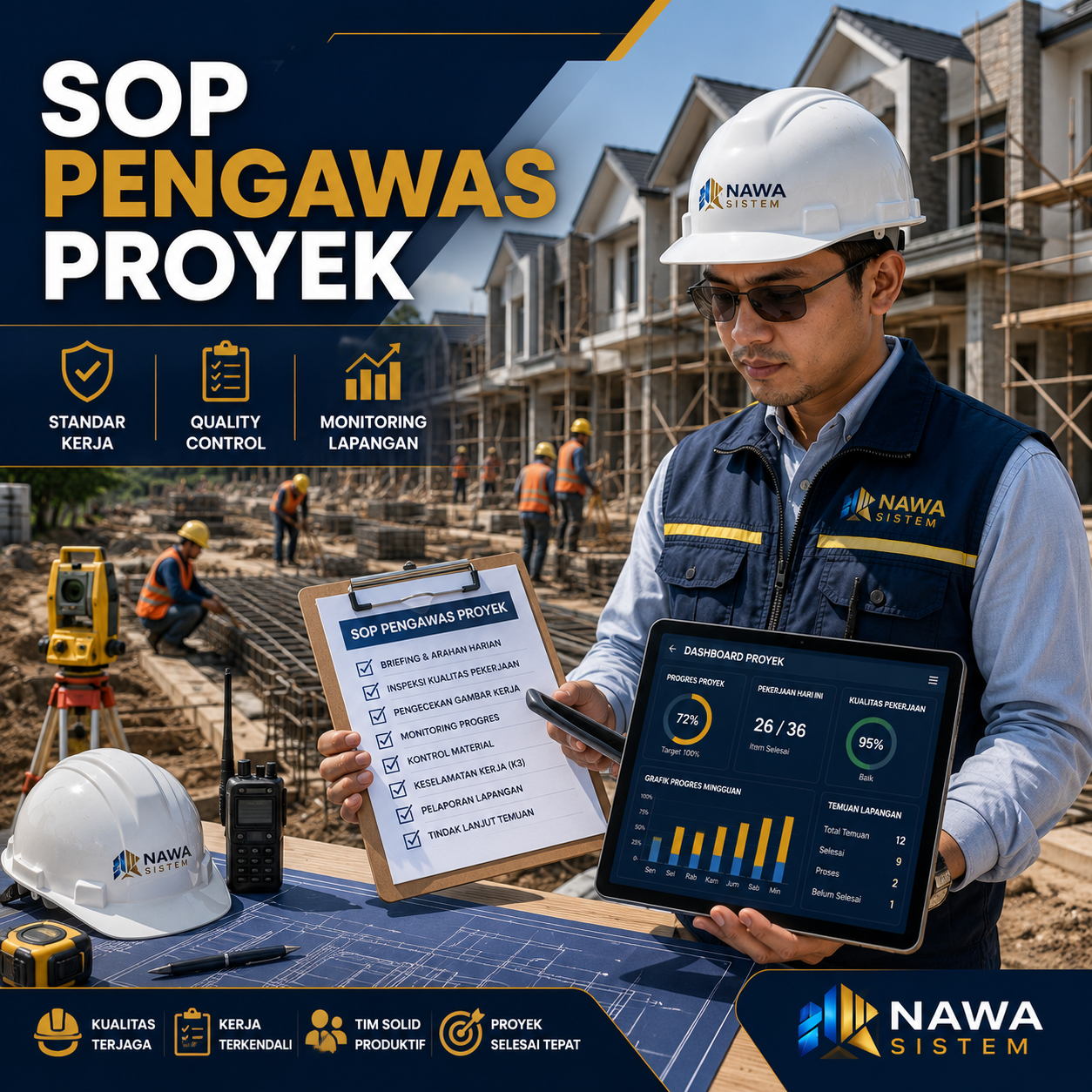 SOP Pengawas Proyek Perumahan untuk Menjaga Kualitas Pembangunan