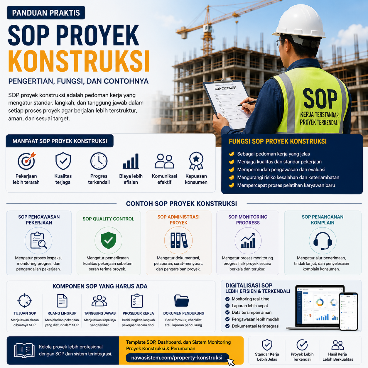 SOP Proyek Konstruksi Adalah? Pengertian, Fungsi, dan Contohnya
