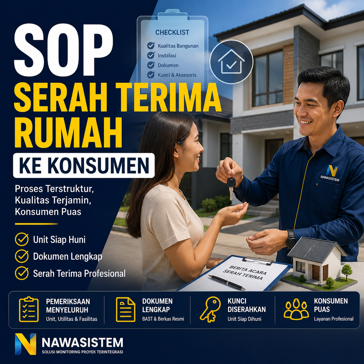 SOP Serah Terima Rumah ke Konsumen: Panduan Lengkap untuk Developer Perumahan