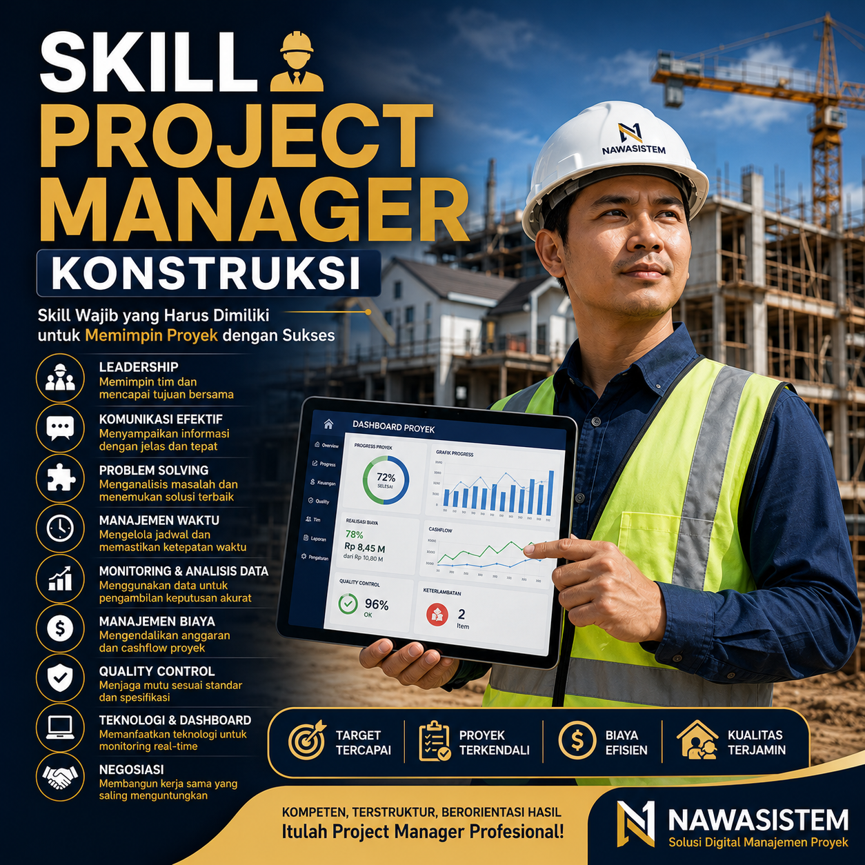Skill Wajib Project Manager Konstruksi: Kompetensi yang Harus Dimiliki untuk Memimpin Proyek dengan Sukses