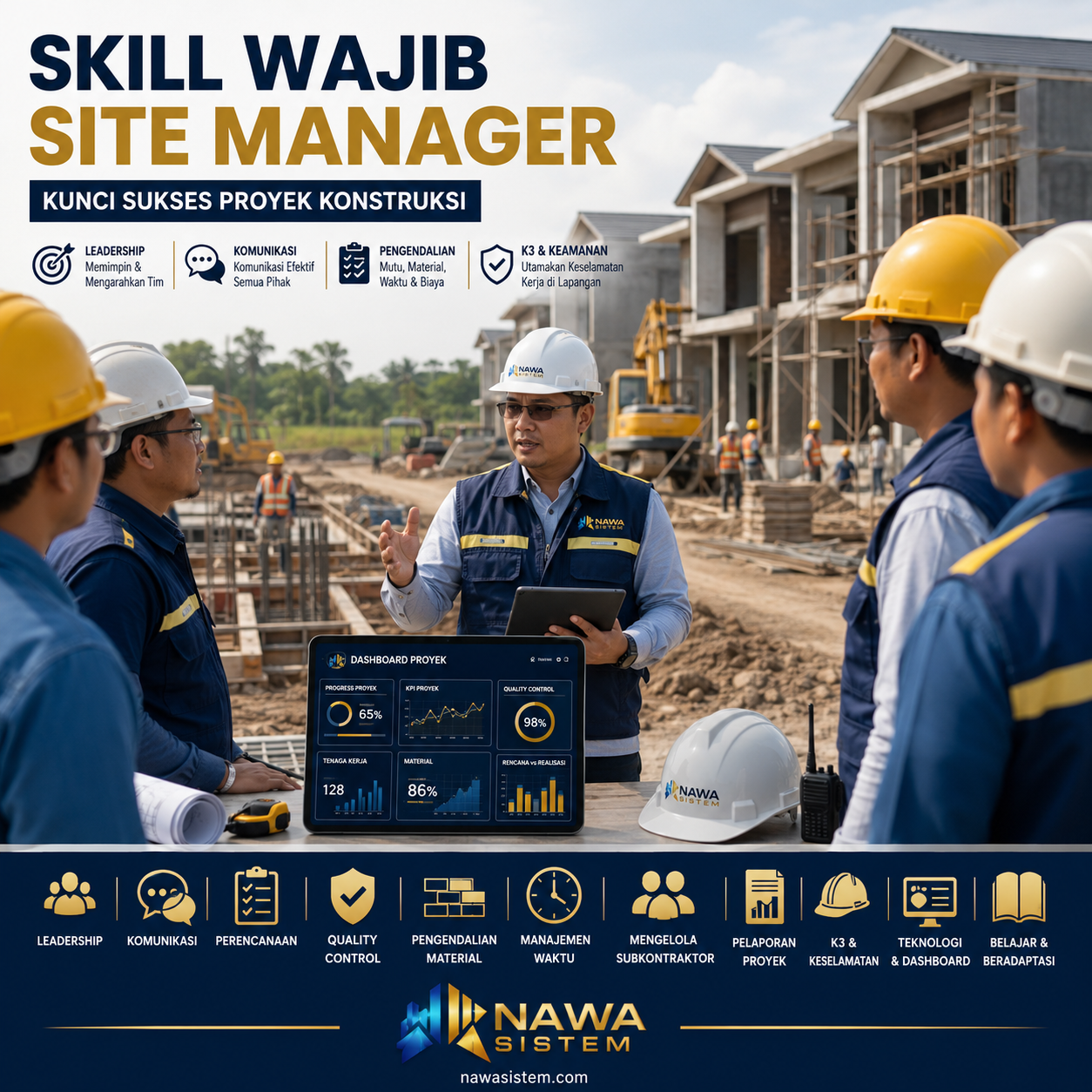 Skill Wajib Site Manager agar Proyek Konstruksi Berjalan Sukses