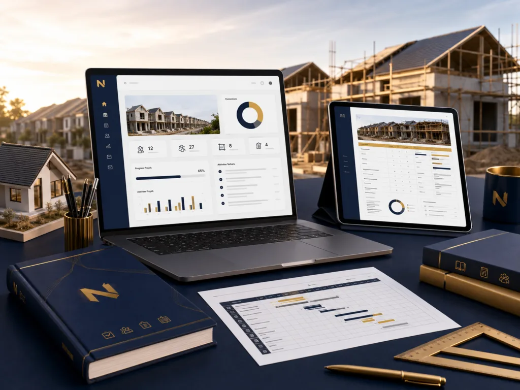 Dashboard Nawa Sistem untuk proyek perumahan